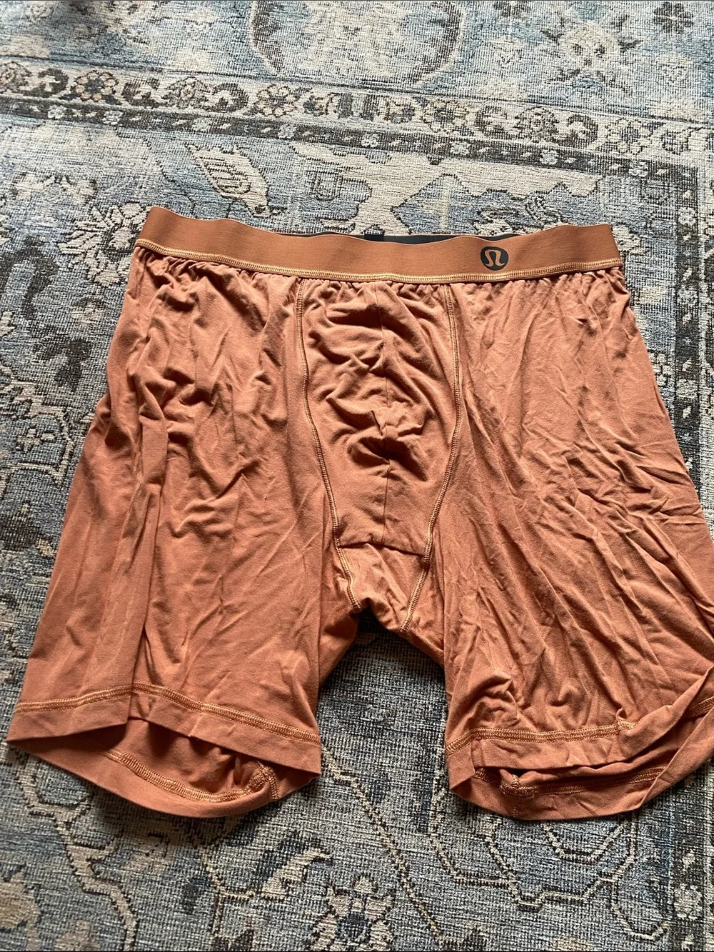 lululemon athletica Men's Boxer Briefs — Rust and Black